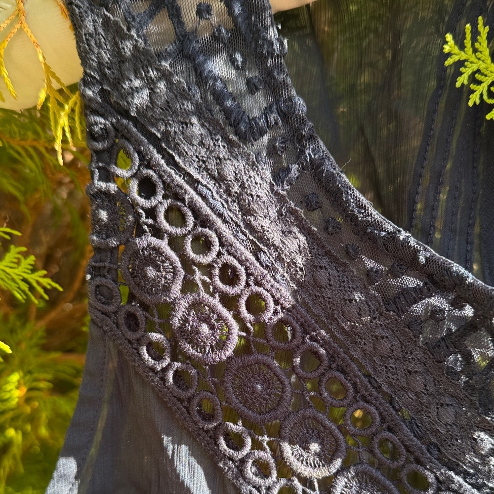 Abercrombie & Fitch Navy Lace Blouse